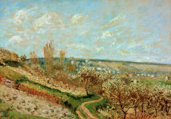 A.Sisley, Frühling in St.Germain-en-Laye od Alfred Sisley