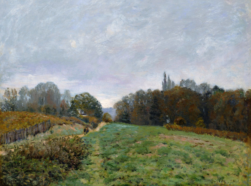 Landscape at Louveciennes od Alfred Sisley