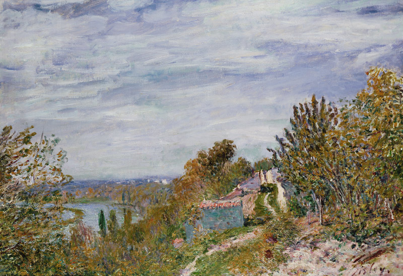 Path in the Gardens of By, May Morning od Alfred Sisley