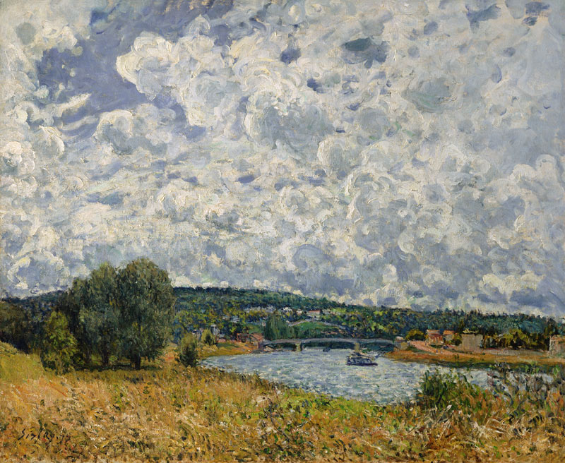 The Seine at Suresnes od Alfred Sisley