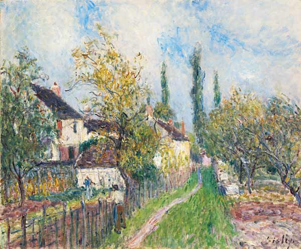 A path at Les Sablons od Alfred Sisley