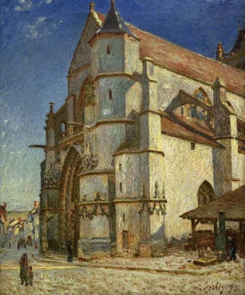 A.Sisley, Die Kirche von Moret od Alfred Sisley