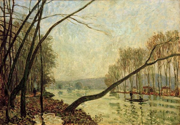 A.Sisley, Seine-Ufer im Herbst od Alfred Sisley