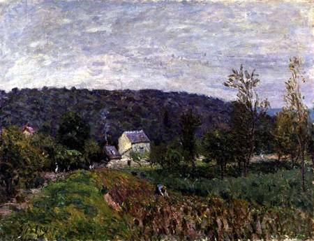 Autumn Evening on the Outskirts of Paris od Alfred Sisley