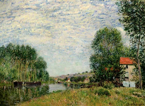 The Banks of the Loing at Moret od Alfred Sisley