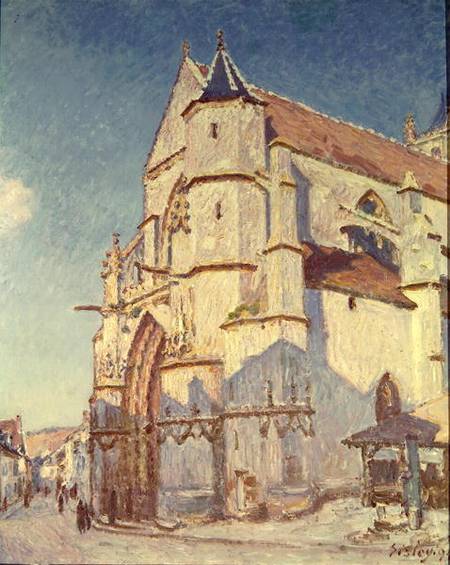 The Church at Moret od Alfred Sisley