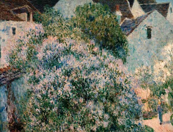 A.Sisley, Der Flieder in meinem Garten od Alfred Sisley