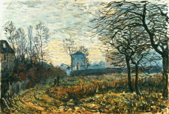 Landscape near Louveciennes od Alfred Sisley