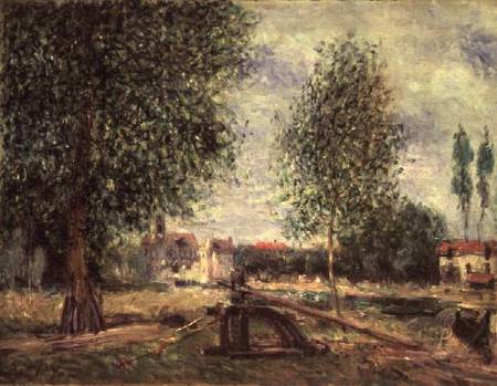 Landscape at Moret-sur-Loing od Alfred Sisley