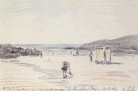 Langland Bay od Alfred Sisley