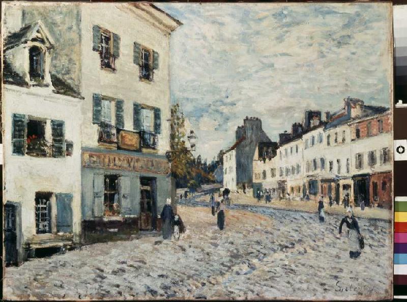 Market place in Marly. od Alfred Sisley
