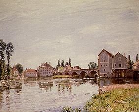 Moret, river and bridge od Alfred Sisley