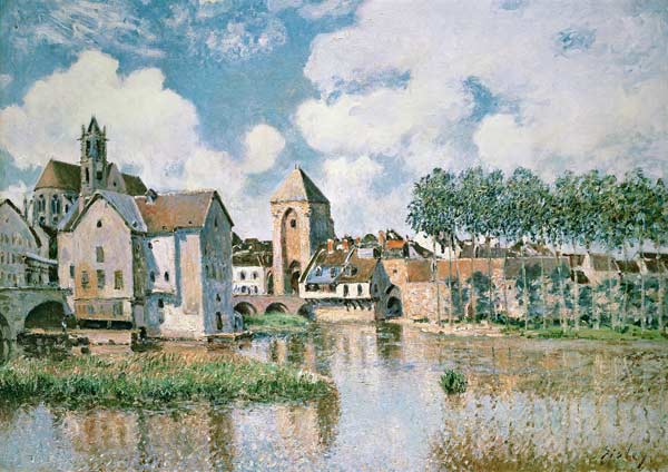 Moret-sur-Loing, the Porte de Bourgogne od Alfred Sisley