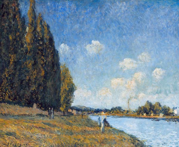 The Seine at Billancourt od Alfred Sisley