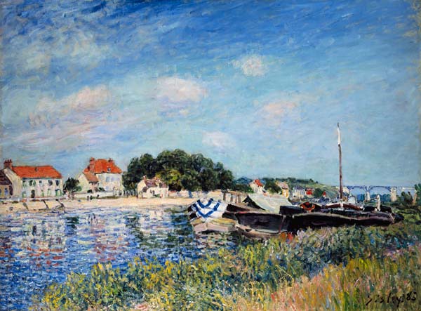 On the bank of the river Loing in SaintMammès. od Alfred Sisley