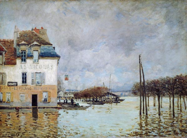 The Flood at Port-Marly od Alfred Sisley