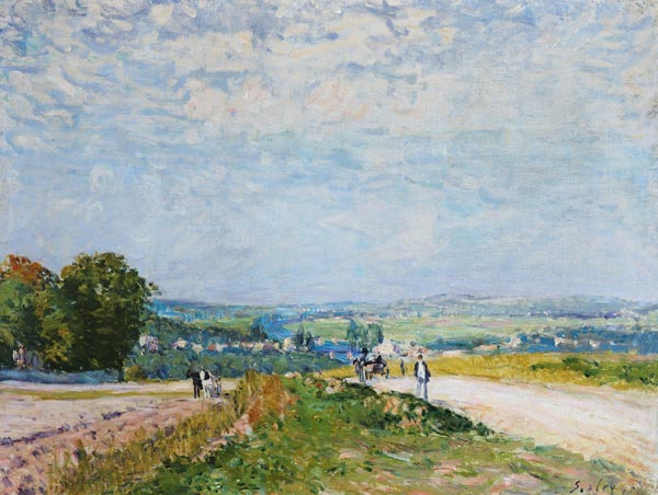 The Road to Montbuisson at Louveciennes od Alfred Sisley