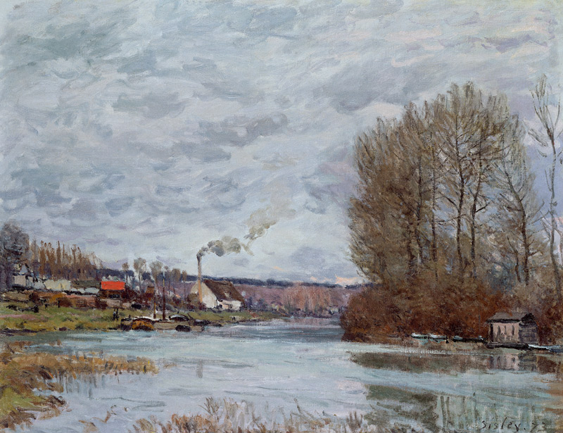 The Seine at Port Marly od Alfred Sisley