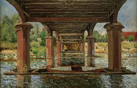 A.Sisley,Unter d. Brücke v.Hampton Court