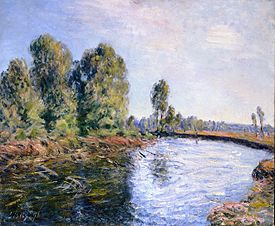 On the Bank of the River Loing od Alfred Sisley