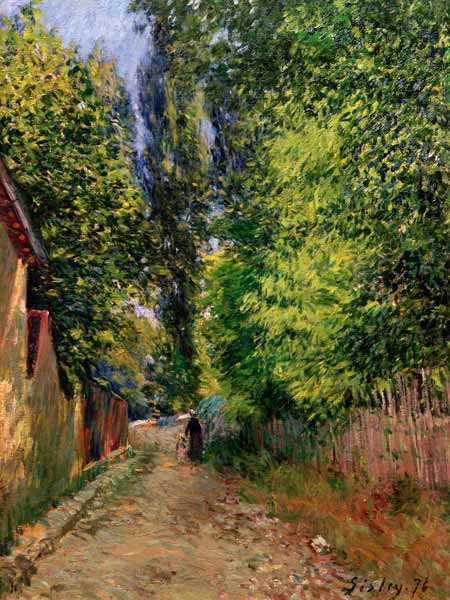 A.Sisley, Umgebung von Louveciennes od Alfred Sisley