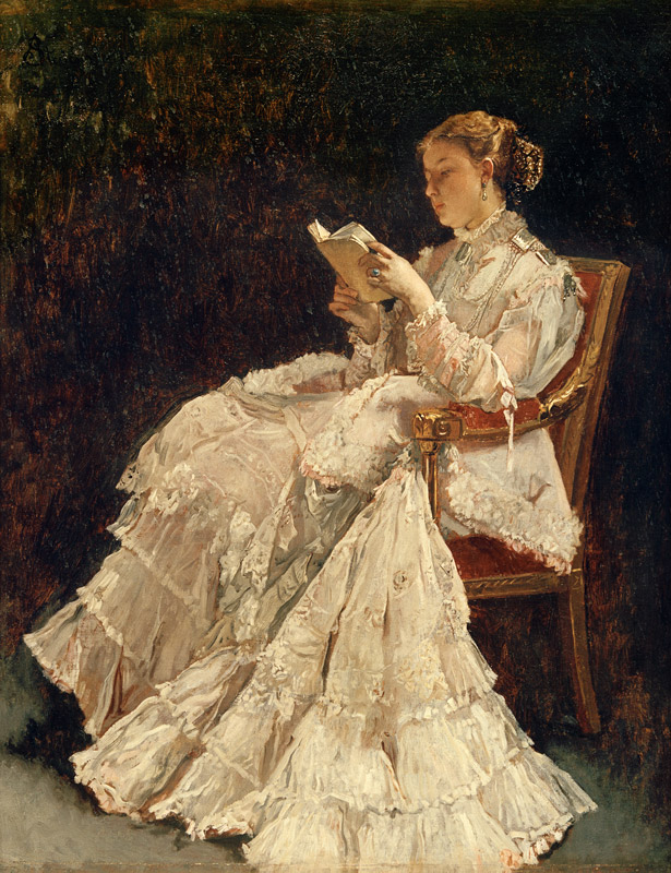 Woman Reading od Alfred Stevens