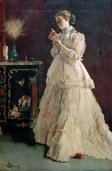 Lady in Pink od Alfred Stevens