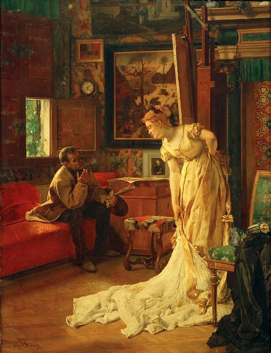 Der Maler od. Das Atelier od Alfred Stevens
