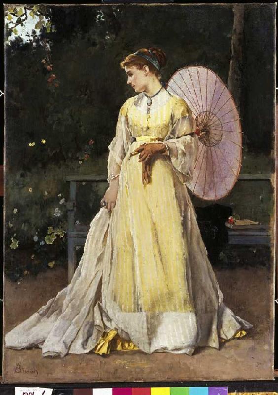In the country (lady with parasol) od Alfred Stevens