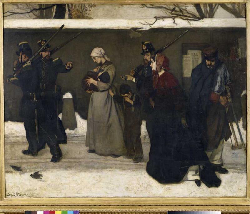The arrest of the tramps od Alfred Stevens