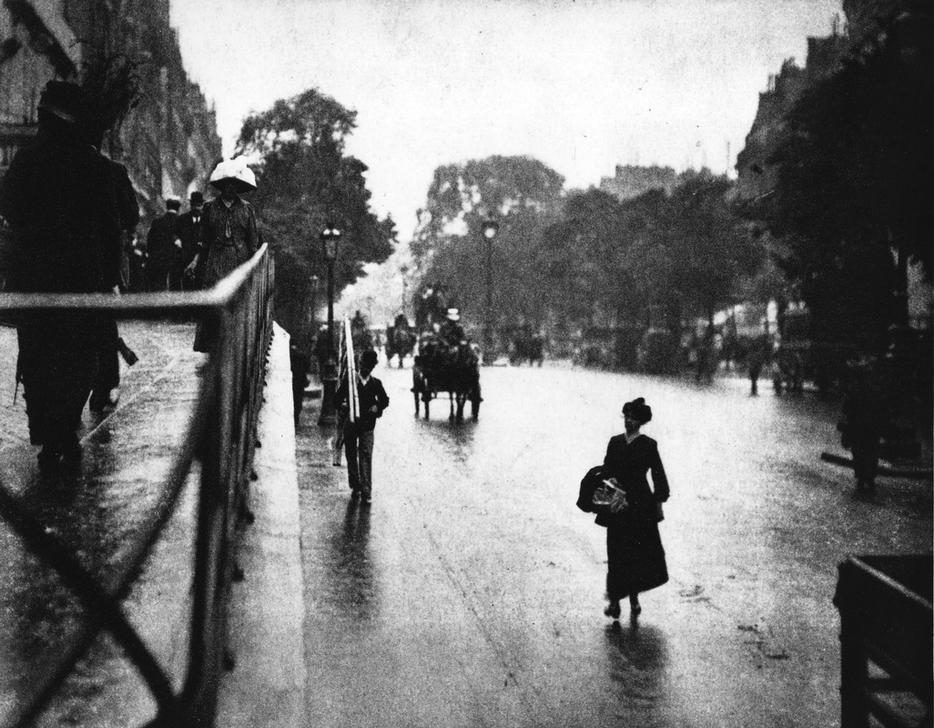 Paris Straßenszene mit Fußgängern od Alfred Stieglitz