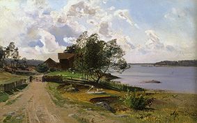 Farmstead at the lake od Alfred Thörne