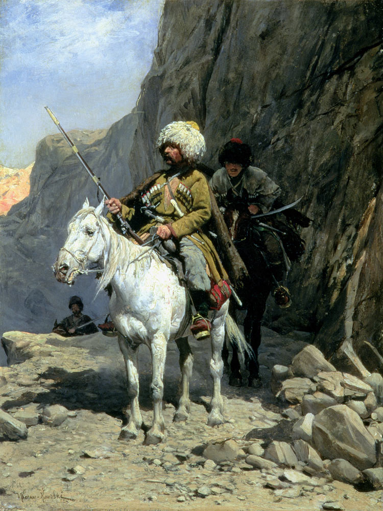 Circassians Patrol od Alfred von Wierusz-Kowalski