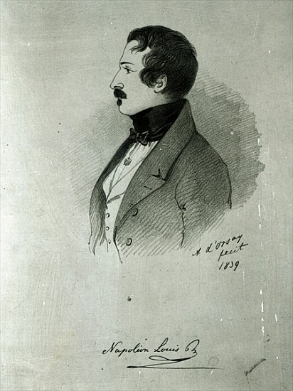 Portrait of Napoleon III (1808-73) as a young man od Alfred d' Orsay