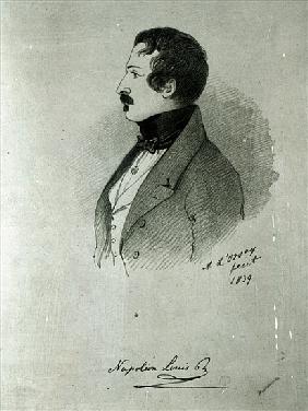 Portrait of Napoleon III (1808-73) as a young man