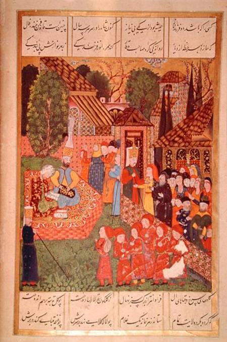 A Janissary officer recruiting devsirme for Sultan Suleyman I (1495-1566), from the 'Suleymanname' ( od Ali Amir Ali Amir Beg