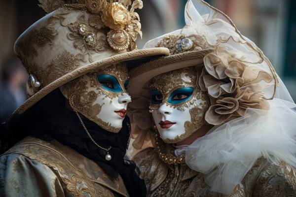 Venetiaanse maskers od Alida Jorissen