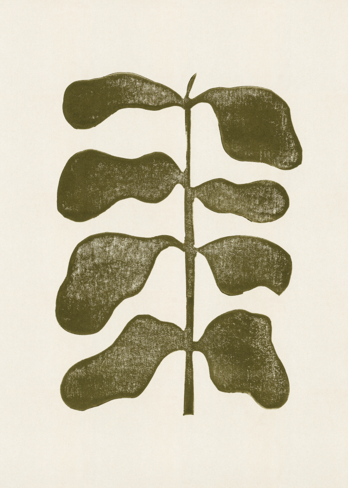 Linocut Plant od Alisa Galitsyna