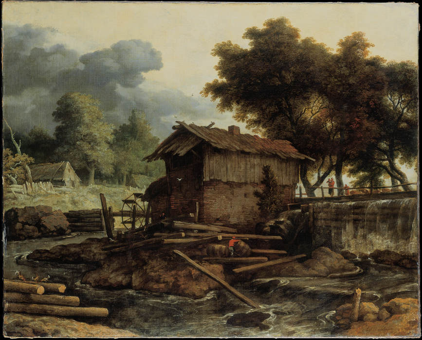 Landscape with Sawmill od Allaert van Everdingen