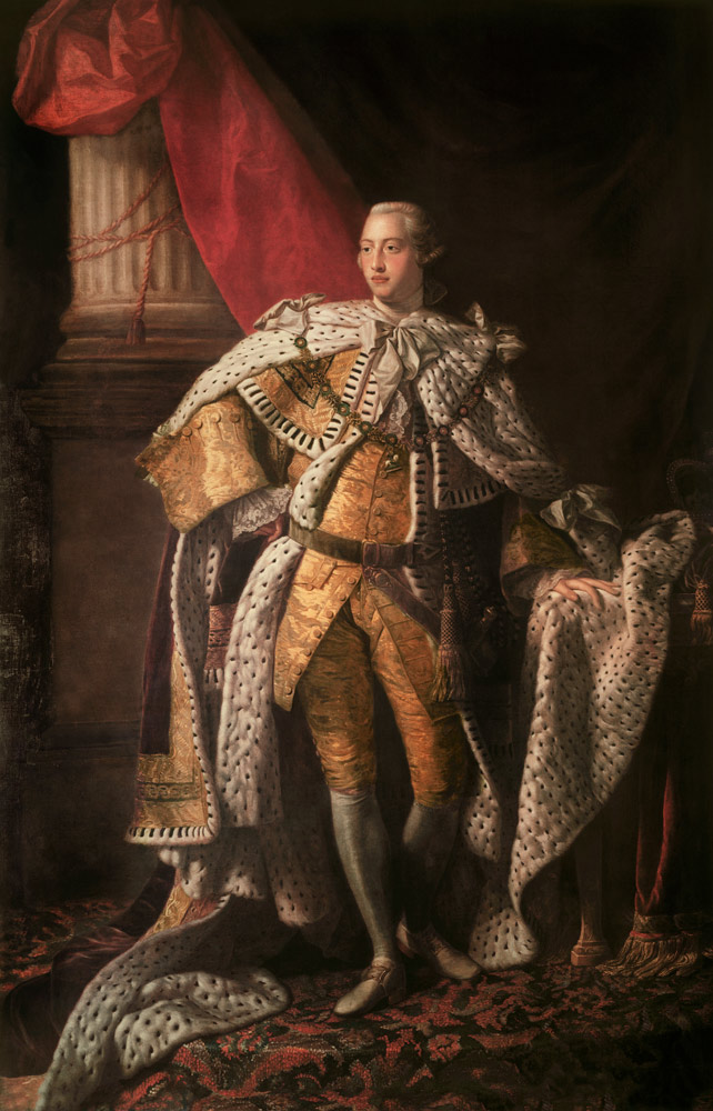 Portrait of the King George III of the United Kingdom (1738-1820) in his Coronation Robes od Allan Ramsay