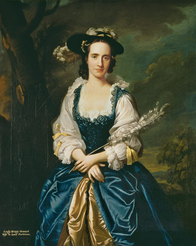 Portrait of Lady Mary Stewart (1720-51) Wife of Kenneth Mackenzie, Lord Fortrose od Allan Ramsay
