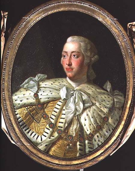Portrait of King George III (1738-1820) od Allan Ramsay