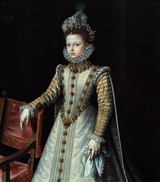 The infanta Isabella Clara Eugenia od Alonso Sánchez-Coello