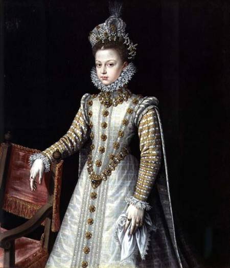 The Infanta Isabel Clara Eugenie (1566-1633) od Alonso Sánchez-Coello