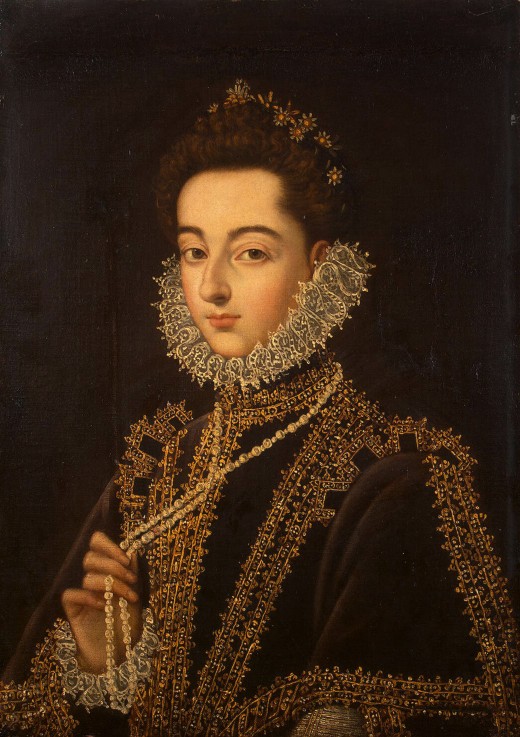 Portrait of the Infanta Catherine Michelle of Spain (1567-1597) od Alonso Sanchez Coello