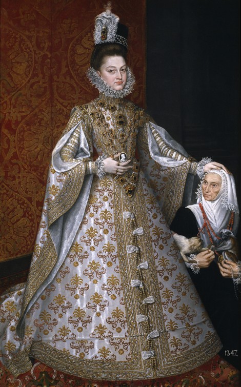 The Infanta Isabel Clara Eugenia (1566-1633) with the Dwarf, Magdalena Ruiz od Alonso Sanchez Coello