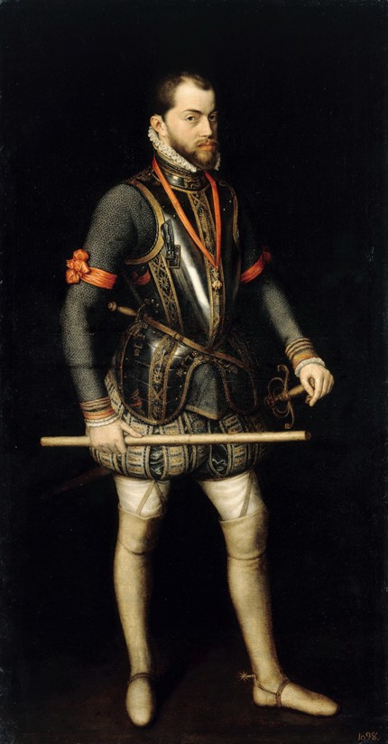 Portrait of Philip II (1527-1598), King of Spain and Portugal od Alonso Sanchez Coello