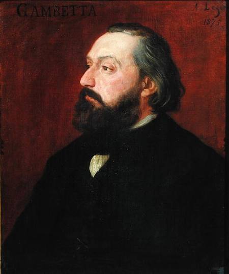 Leon Gambetta (1838-82) od Alphonse Legros