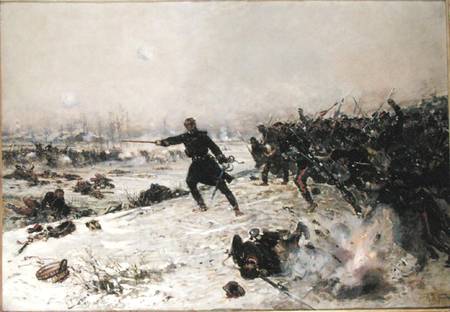 Episode of the War of 1870, Battle of Chenebier, 16th January 1871 od Alphonse Marie de Neuville