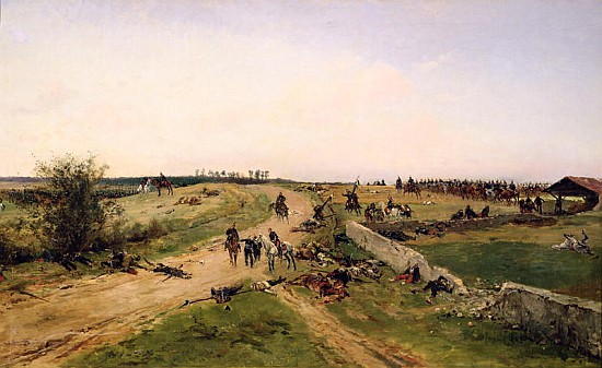 Scene from the Franco-Prussian War od Alphonse Marie de Neuville
